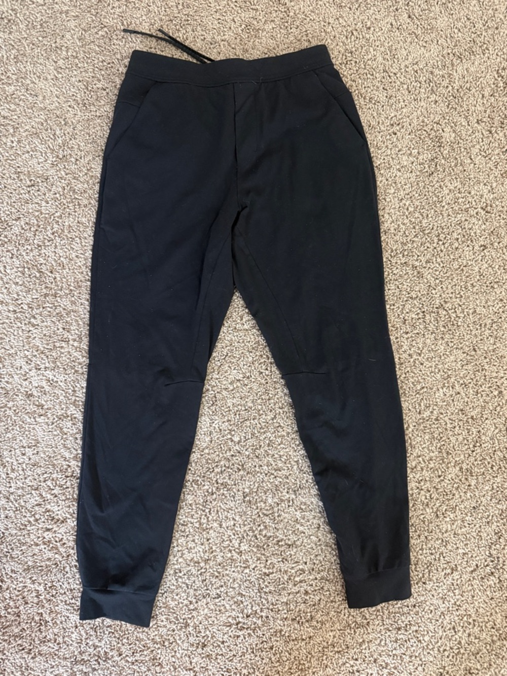 lululemon athletica Black Athletic Joggers with Drawstring Waist